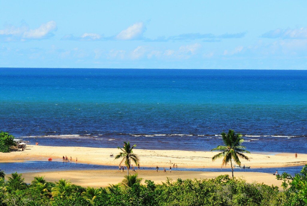 Vista de Caraíva usada como apoio visual do destino
