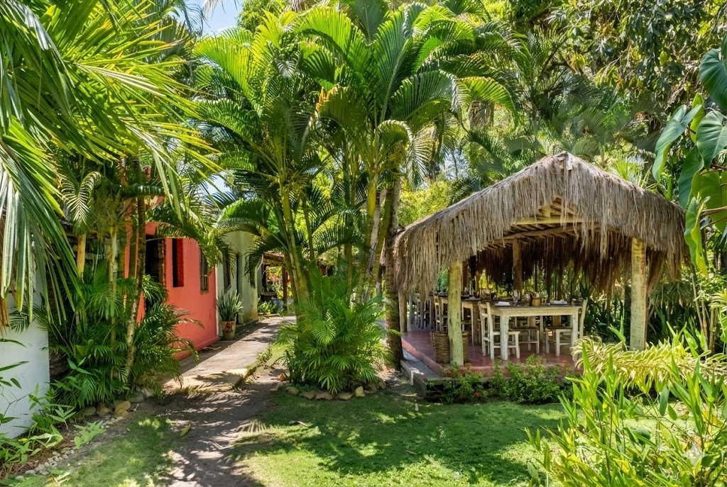 Entrada da Pousada Casinhas da Bahia em Caraíva