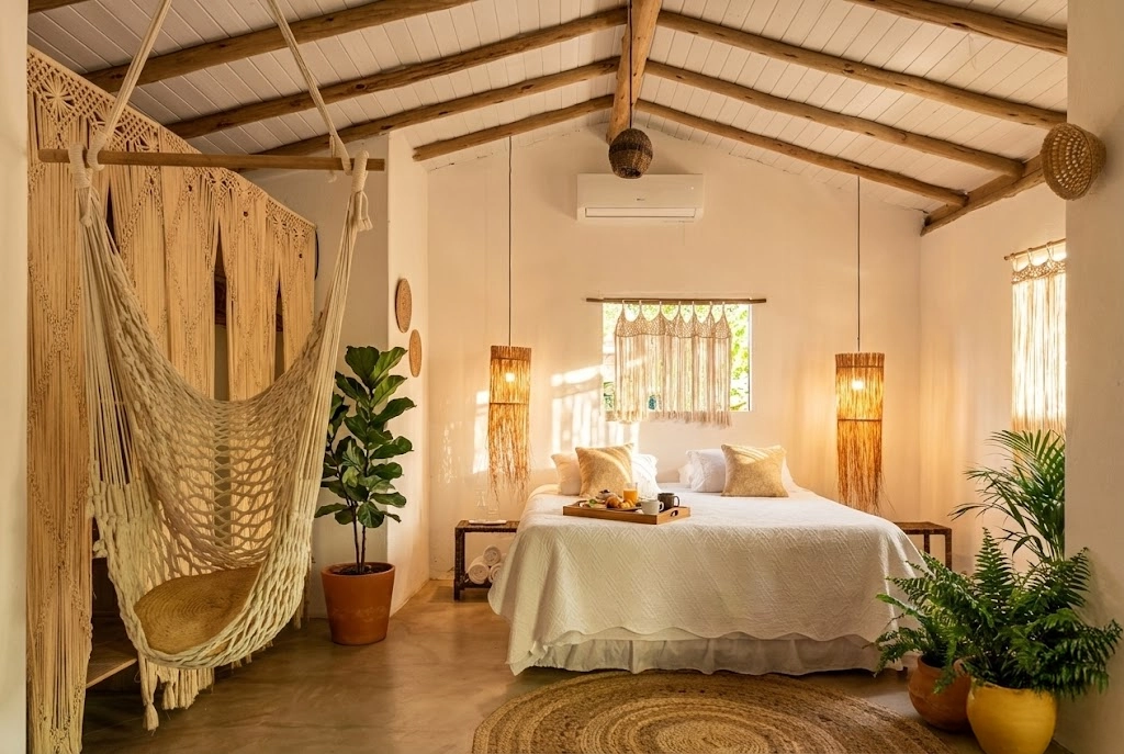 Suíte charmosa da Casinhas da Bahia