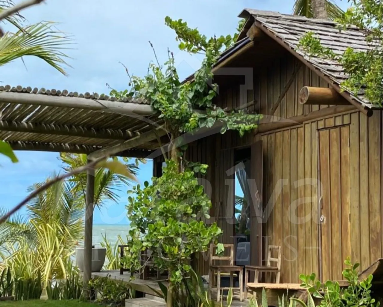 Casa hotel à beira-mar em Caraíva